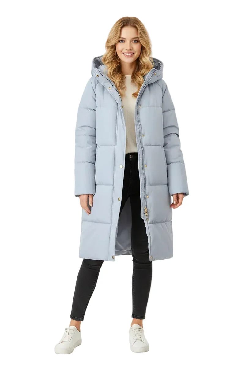 Werten Sie Ihre Garderobe mit unserer stylischen Damen-Steppjacke auf.