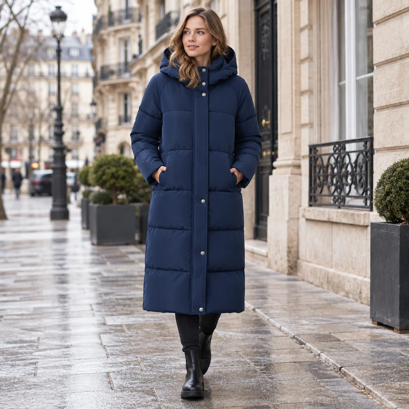 Werten Sie Ihre Garderobe mit unserer stylischen Damen-Steppjacke auf.