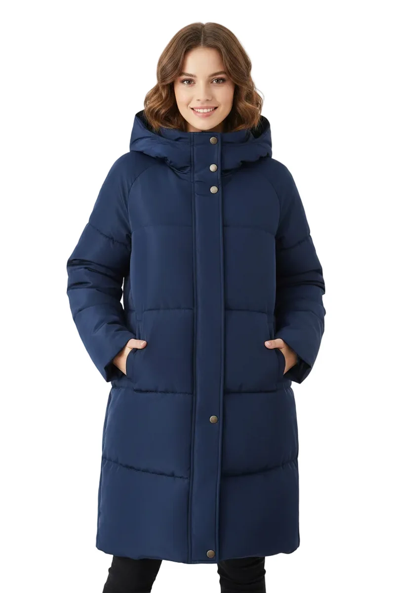 Werten Sie Ihre Garderobe mit unserer stylischen Damen-Steppjacke auf.