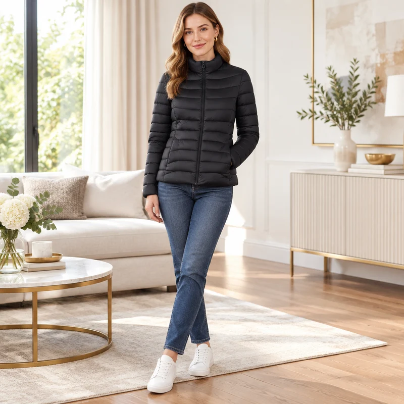 Gemütlich und schick zugleich: Damen-Wintermantel aus Baumwolle für ultimativen Komfort und Stil