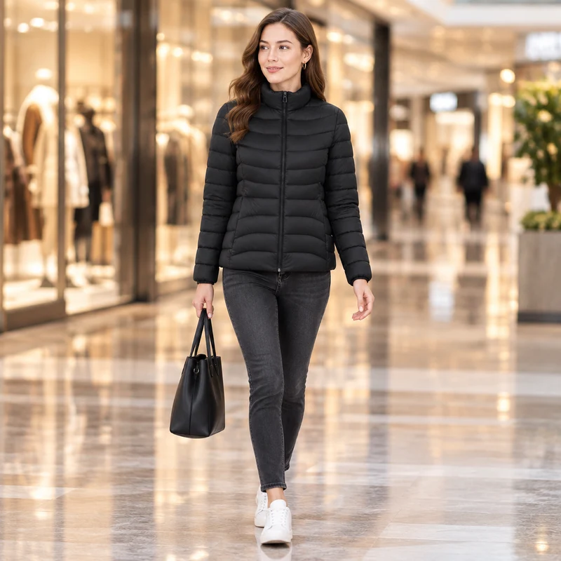 Gemütlich und schick zugleich: Damen-Wintermantel aus Baumwolle für ultimativen Komfort und Stil