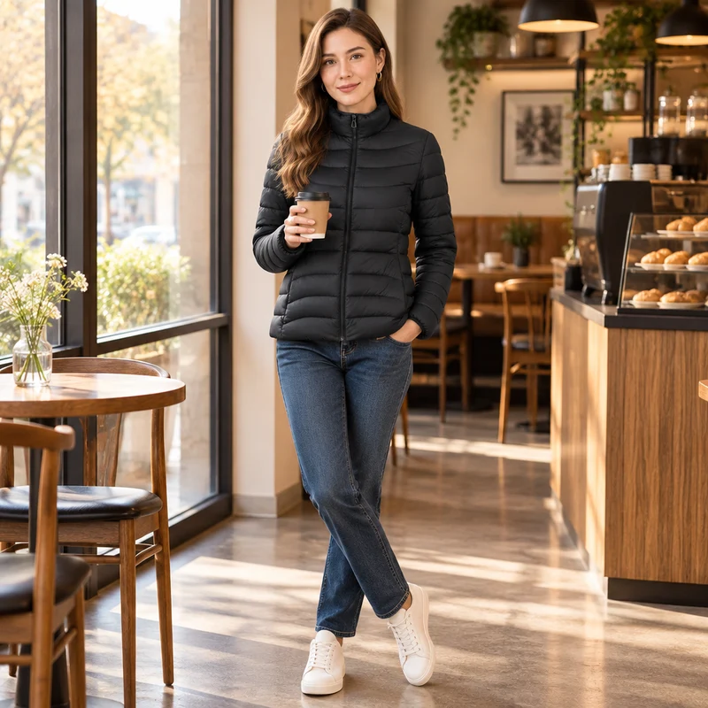 Gemütlich und schick zugleich: Damen-Wintermantel aus Baumwolle für ultimativen Komfort und Stil