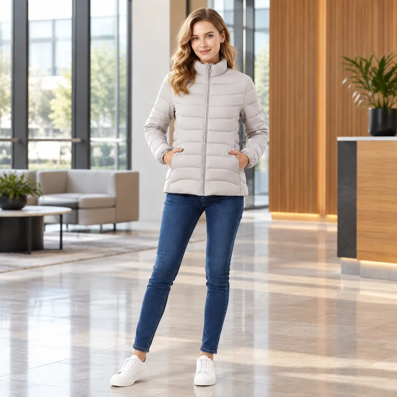 Gemütlich und schick zugleich: Damen-Wintermantel aus Baumwolle für ultimativen Komfort und Stil