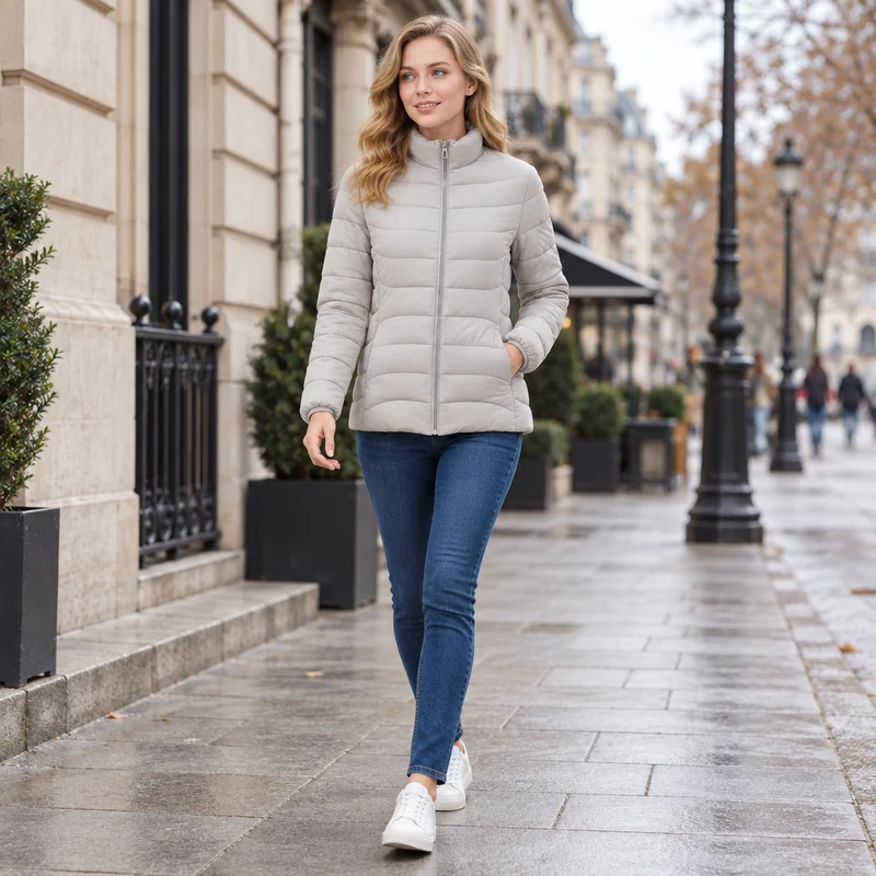 Gemütlich und schick zugleich: Damen-Wintermantel aus Baumwolle für ultimativen Komfort und Stil