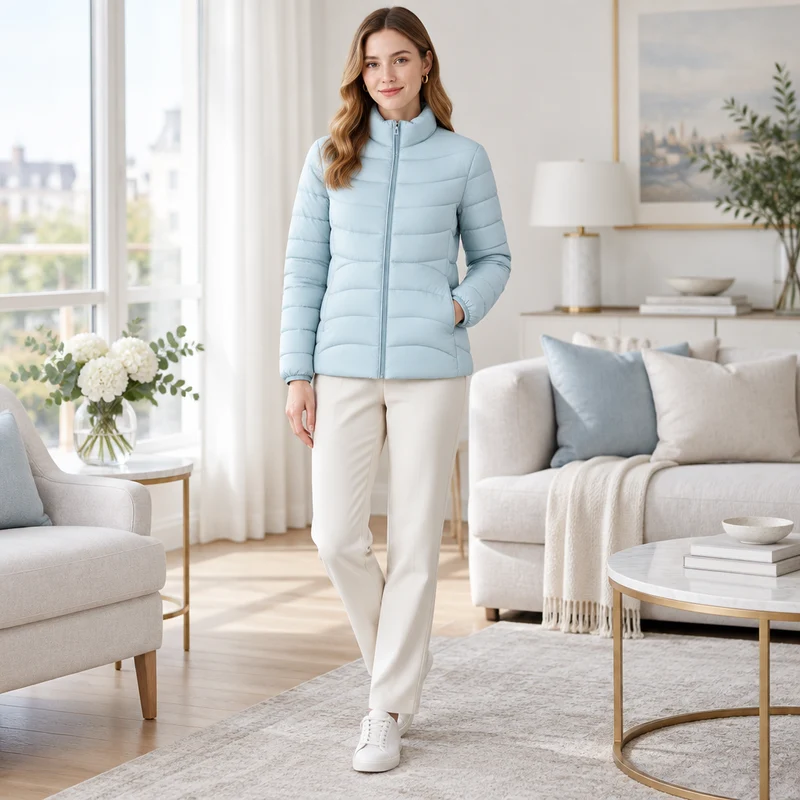Gemütlich und schick zugleich: Damen-Wintermantel aus Baumwolle für ultimativen Komfort und Stil