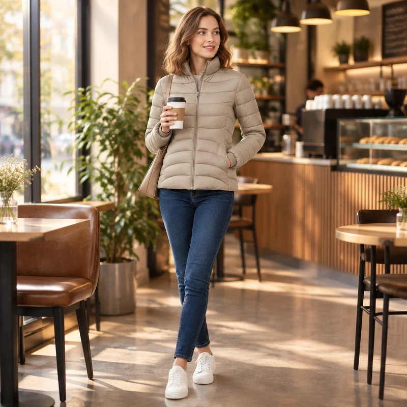 Gemütlich und schick zugleich: Damen-Wintermantel aus Baumwolle für ultimativen Komfort und Stil