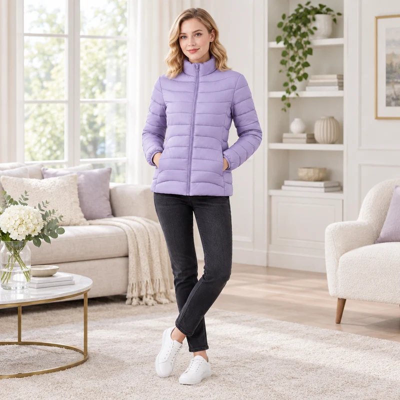 Gemütlich und schick zugleich: Damen-Wintermantel aus Baumwolle für ultimativen Komfort und Stil