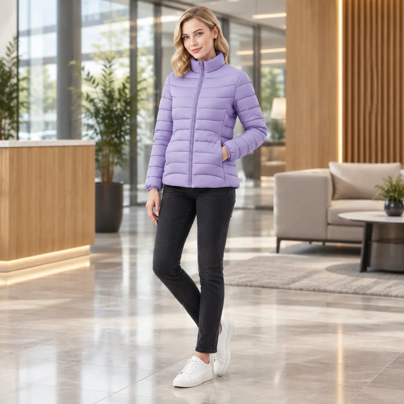 Gemütlich und schick zugleich: Damen-Wintermantel aus Baumwolle für ultimativen Komfort und Stil