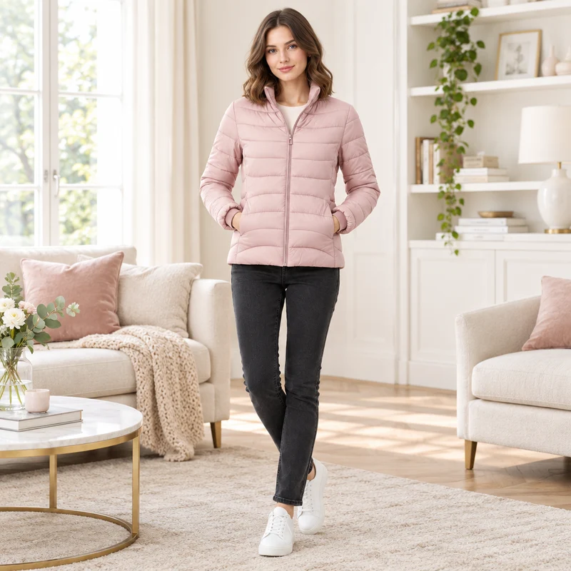 Gemütlich und schick zugleich: Damen-Wintermantel aus Baumwolle für ultimativen Komfort und Stil