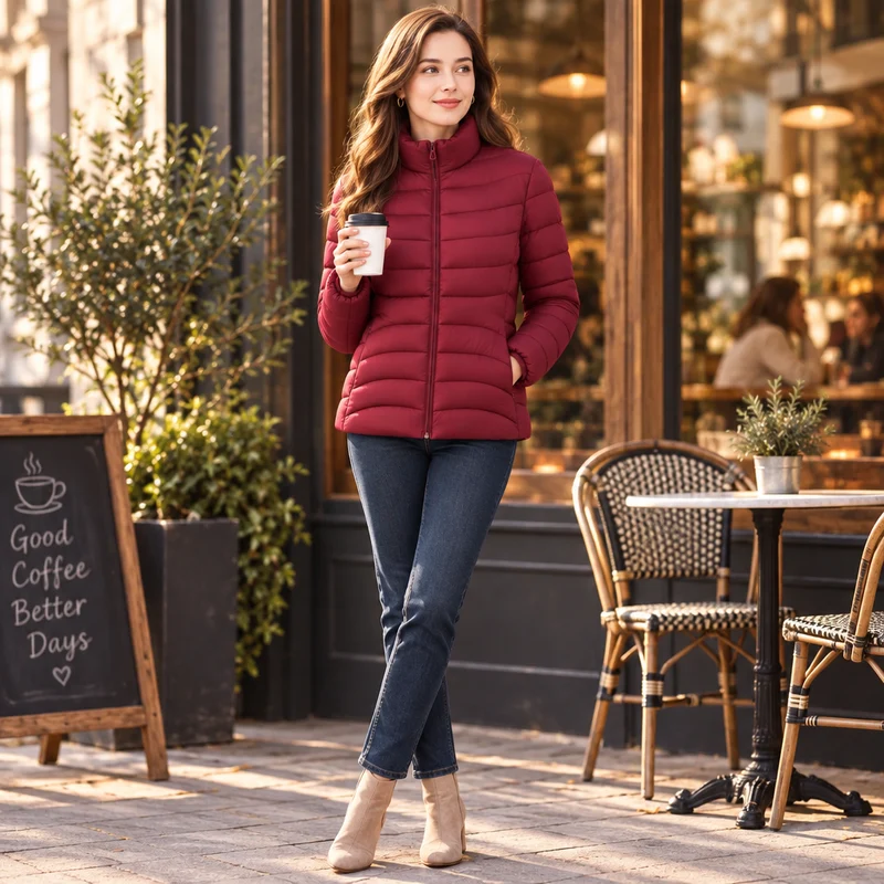 Gemütlich und schick zugleich: Damen-Wintermantel aus Baumwolle für ultimativen Komfort und Stil