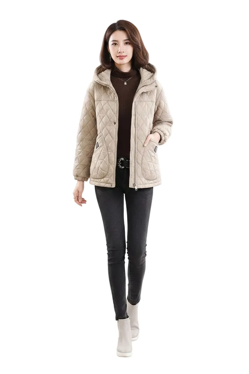 Verleihen Sie Ihrem Winter-Look mit unserer gesteppten Damen-Winterjacke das gewisse Etwas.