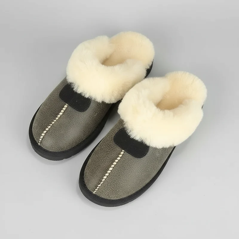 KZZO Hausschuhe aus Lammfell – Kuschelige Winterschuhe für Damen