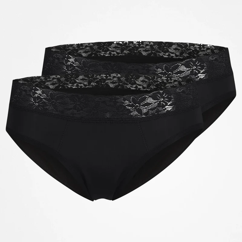 SNOCKS x femtis Period Panty - ALWA Slip Period Super | Schwarz