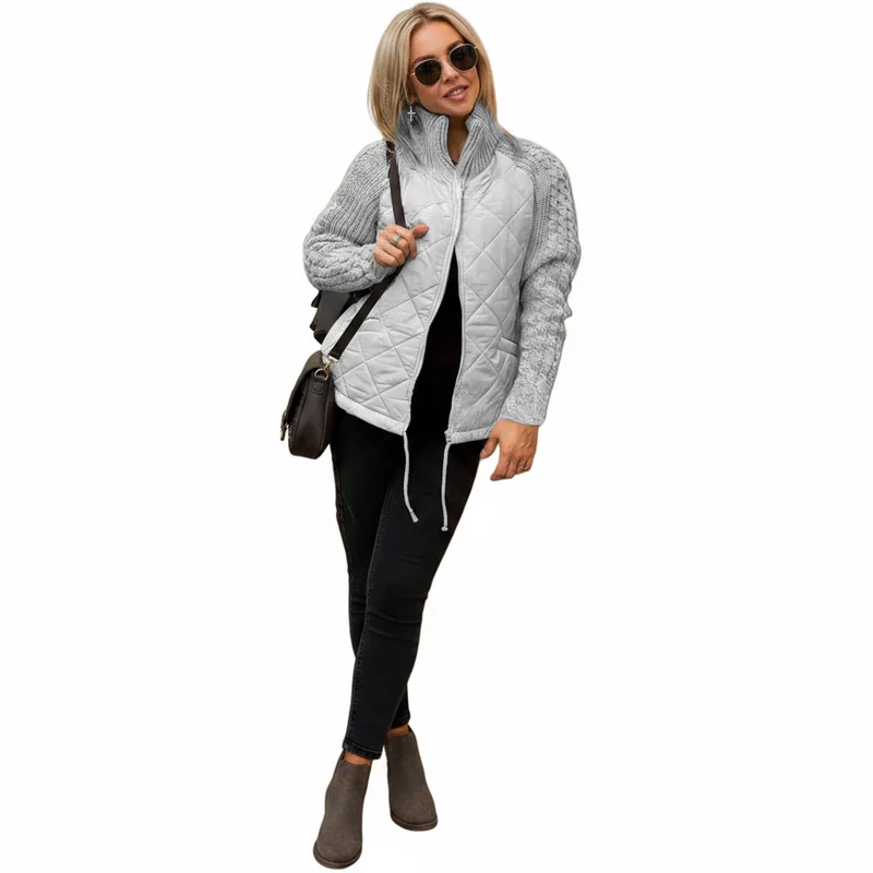 Trotzen Sie dem Winter mit der Damen-Winterjacke mit Reißverschluss: Ihre ideale Schicht für Komfort und Wärme.