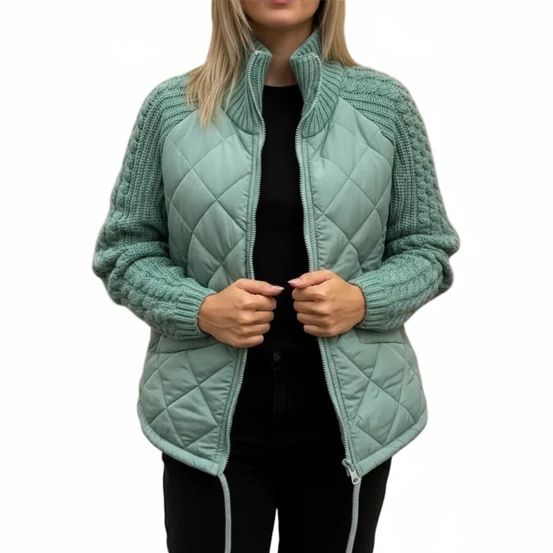 Trotzen Sie dem Winter mit der Damen-Winterjacke mit Reißverschluss: Ihre ideale Schicht für Komfort und Wärme.