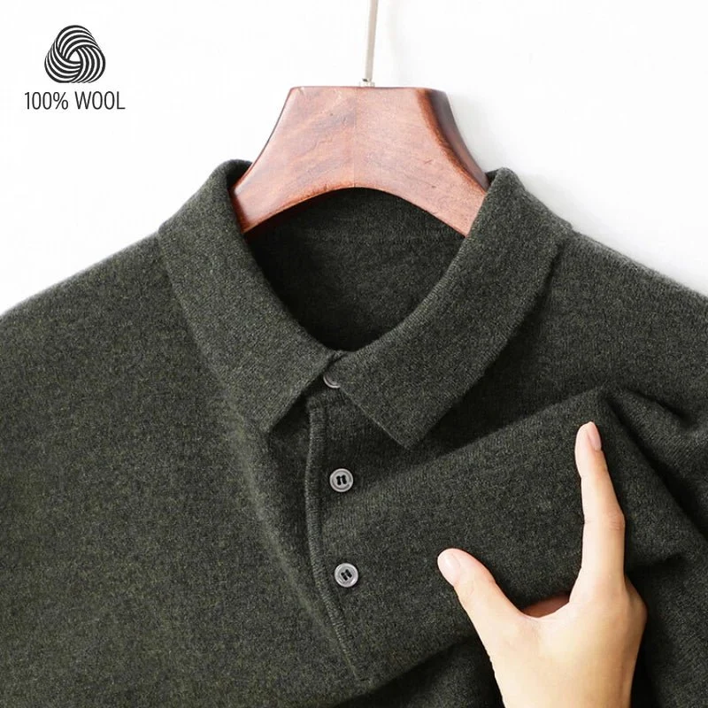 Verleihen Sie Ihrem Stil mit unserem hochwertigen Herren-Wollpullover das gewisse Extra.