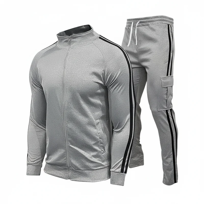 Steigern Sie Ihre Leistung mit unserem Herren-Sportanzug mit Stehkragen – perfekt für einen aktiven Lebensstil.