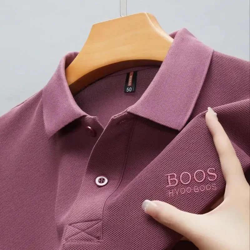 Embroidered Men's Cotton Polo Shirt - Elevate Your Summer Style