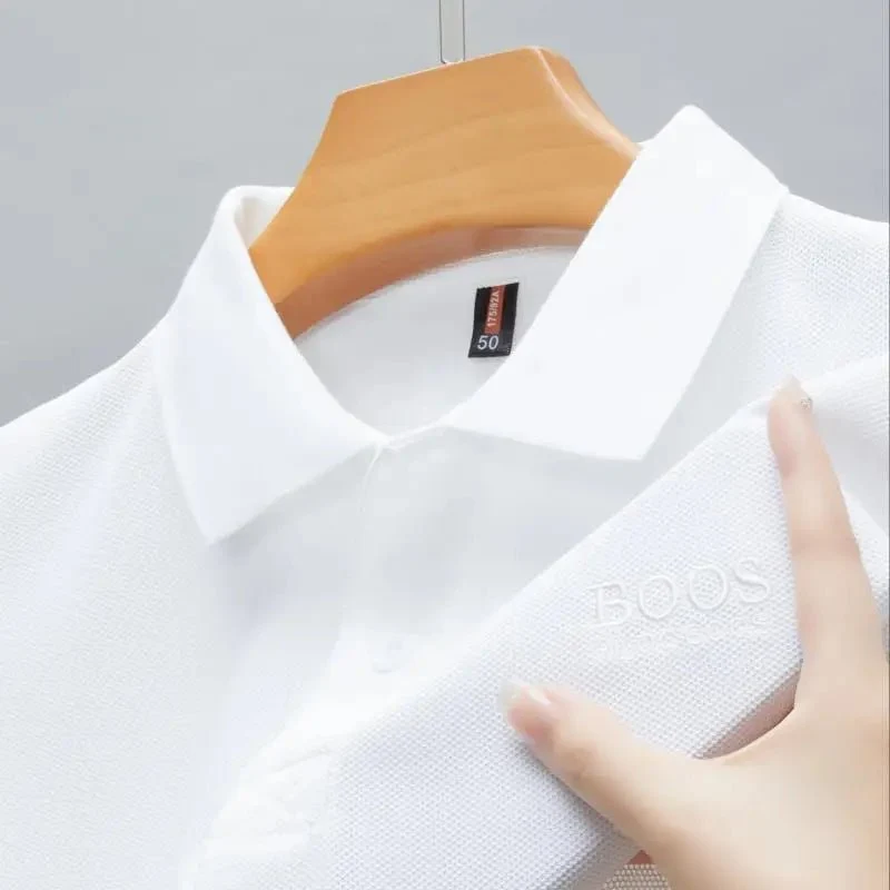 Embroidered Men's Cotton Polo Shirt - Elevate Your Summer Style
