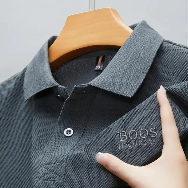 Embroidered Men's Cotton Polo Shirt - Elevate Your Summer Style