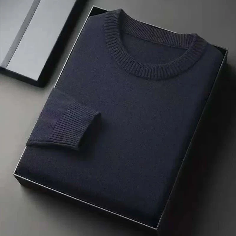 Men's Casual Knit Pullover Sweater - Classic Lightweight Comfort for Every Occasion