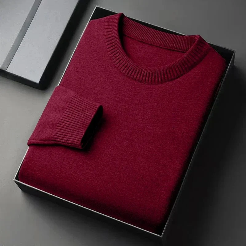 Men's Casual Knit Pullover Sweater - Classic Lightweight Comfort for Every Occasion