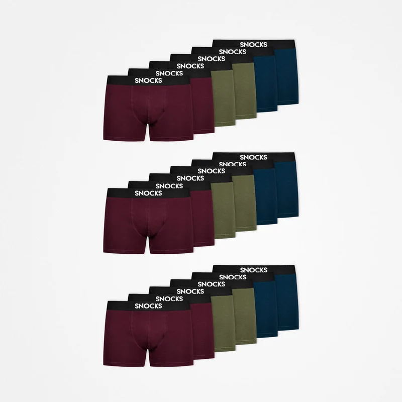 Boxershorts | Mix (Rot/Olive/Blau)
