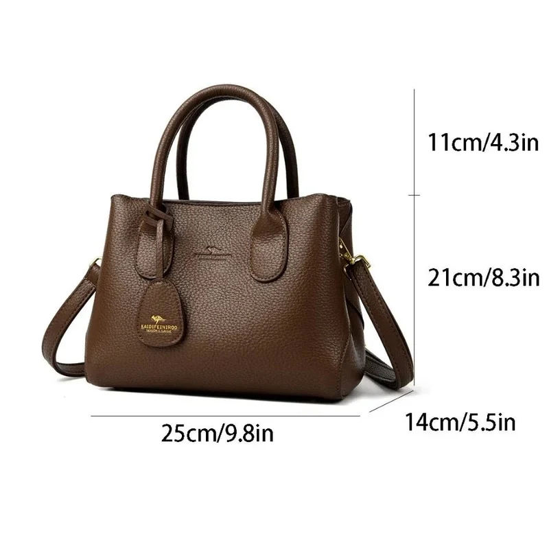Luxuriöse Damenhandtaschen: Verleihen Sie Ihrem Stil mit unserer dreilagigen Umhängetasche das gewisse Etwas.