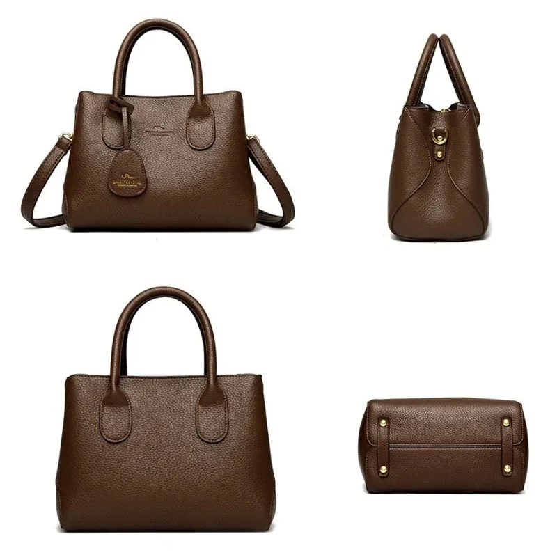 Luxuriöse Damenhandtaschen: Verleihen Sie Ihrem Stil mit unserer dreilagigen Umhängetasche das gewisse Etwas.