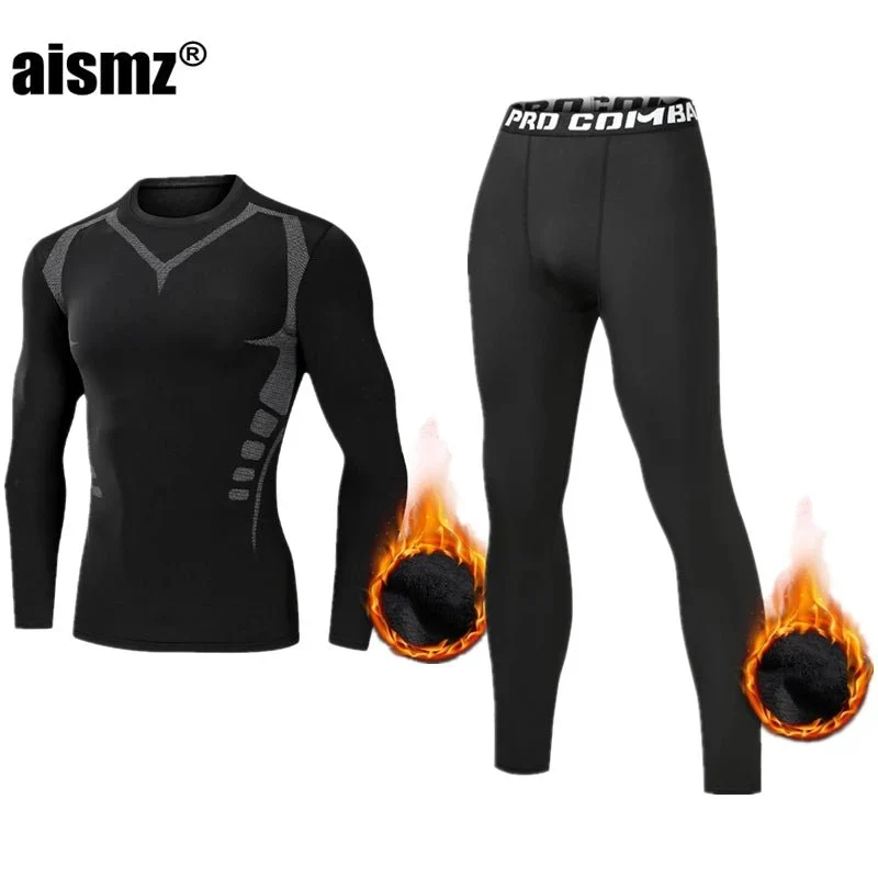 Thermounterwäsche-Set für Herren – Fleece-Sportunterwäsche (erste Schicht)