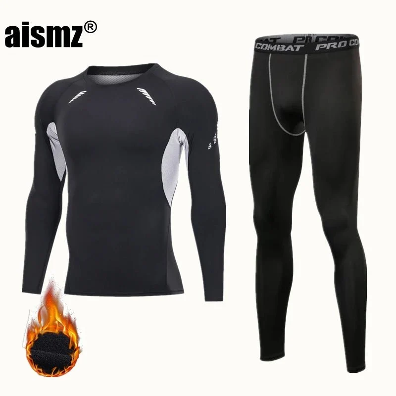 Thermounterwäsche-Set für Herren – Fleece-Sportunterwäsche (erste Schicht)