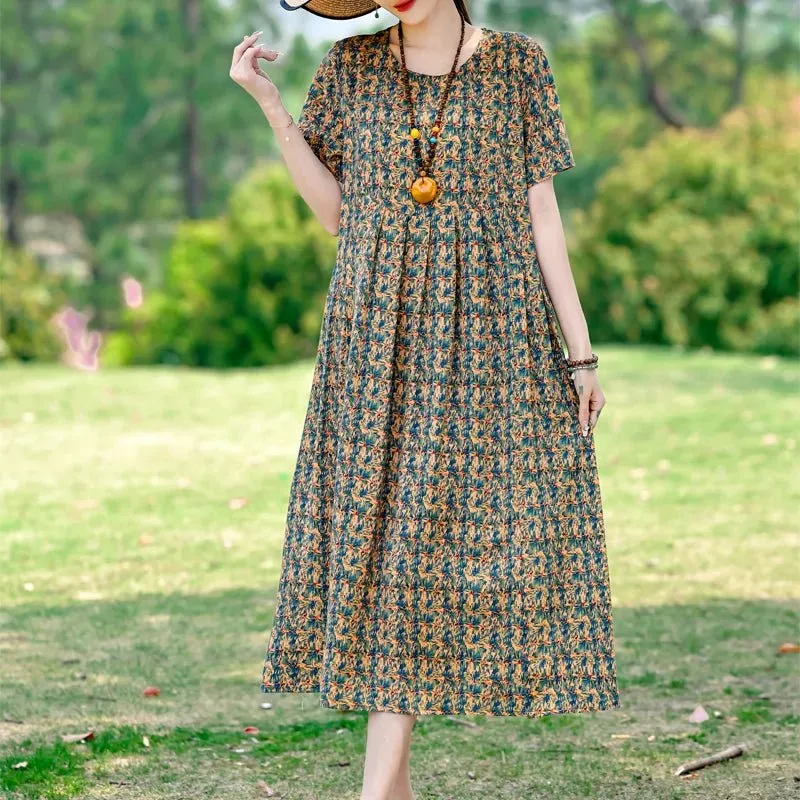 Elegantes Sommerkleid mit Blumenmuster für Damen – Werten Sie Ihre Freizeitgarderobe auf