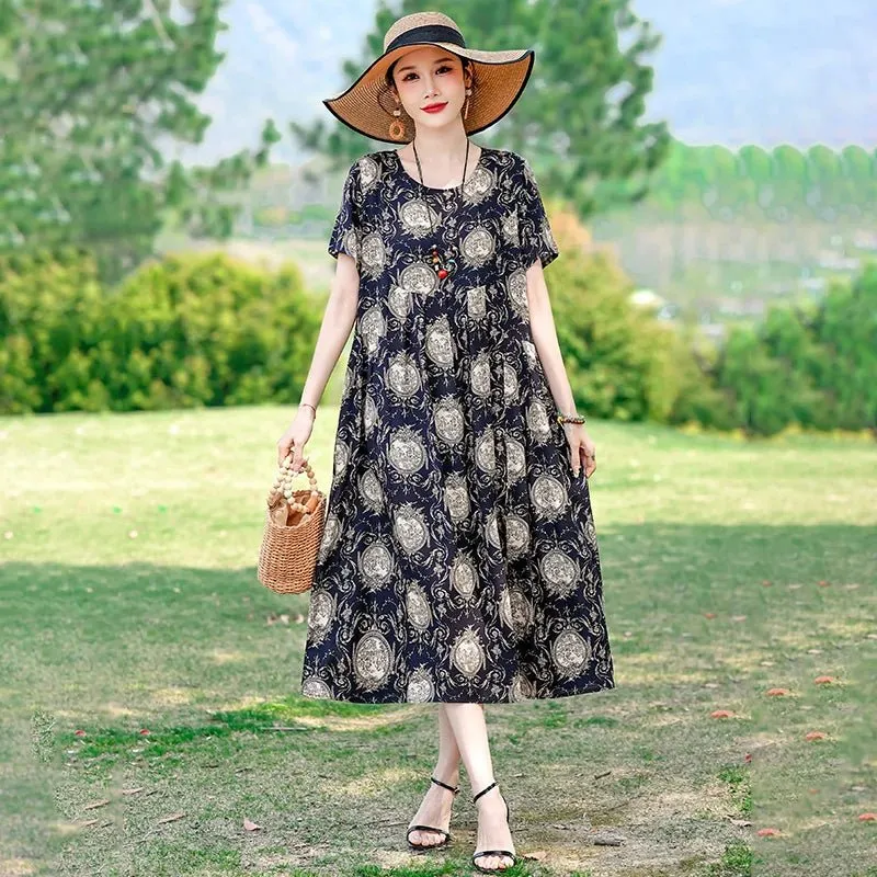 Elegantes Sommerkleid mit Blumenmuster für Damen – Werten Sie Ihre Freizeitgarderobe auf