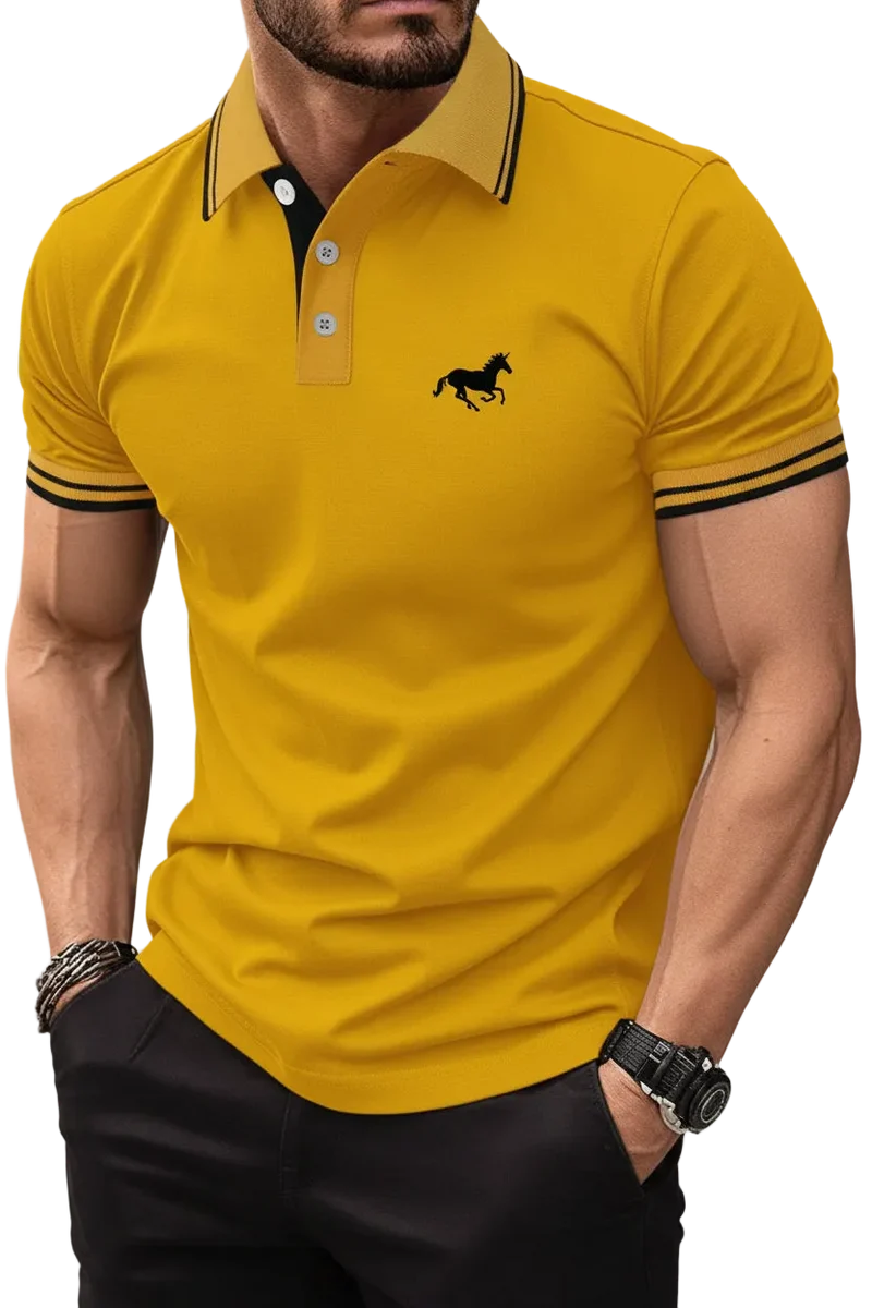 Klassisches Herren-Poloshirt – Kurzarm-Sommeroberteil S-3XL, lässig, mit Knopfleiste am Revers