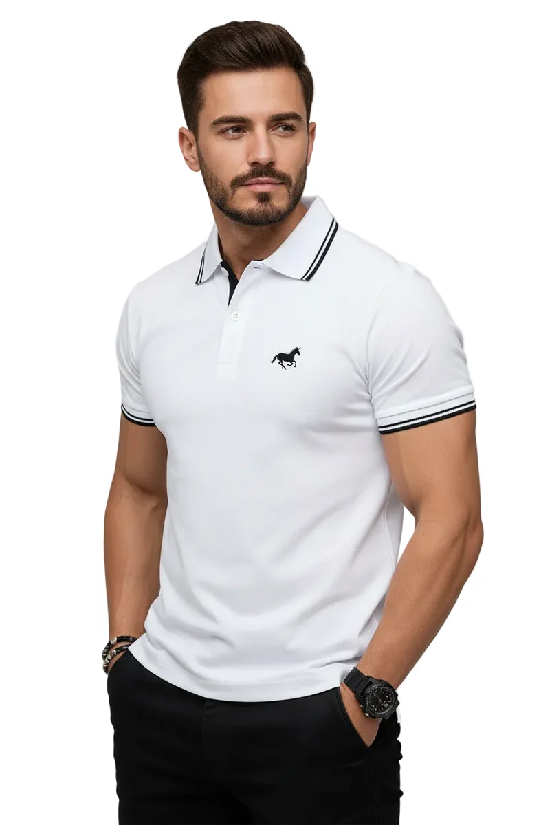 Klassisches Herren-Poloshirt – Kurzarm-Sommeroberteil S-3XL, lässig, mit Knopfleiste am Revers