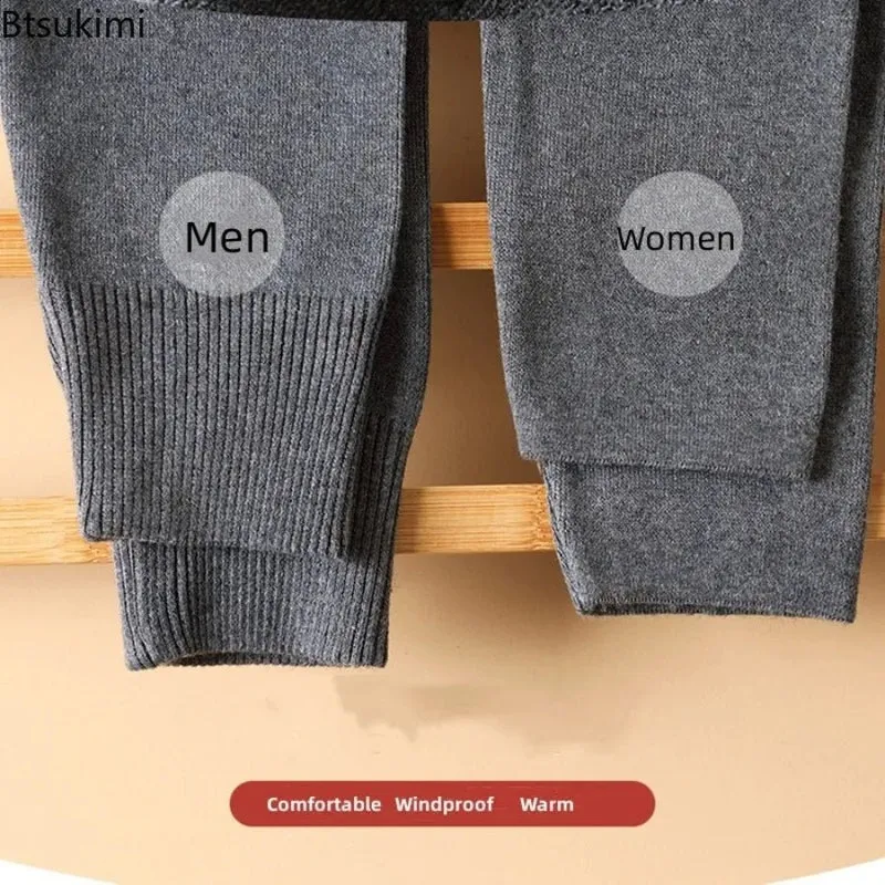 Kuschelige Winter-Thermo-Leggings aus Wolle – Elastische Leggings mit hohem Bund für ultimative Wärme