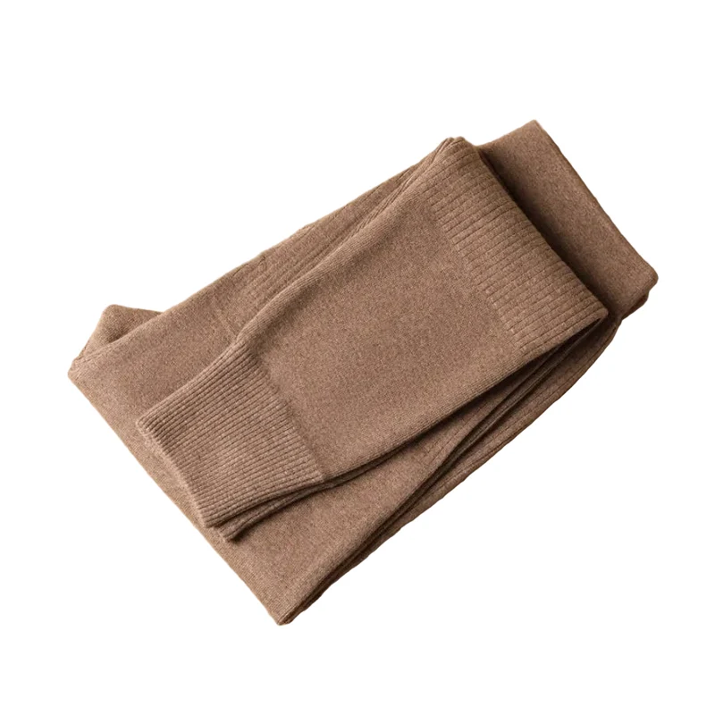 Kuschelige Winter-Thermo-Leggings aus Wolle – Elastische Leggings mit hohem Bund für ultimative Wärme