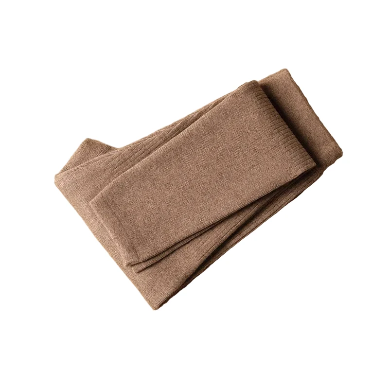 Kuschelige Winter-Thermo-Leggings aus Wolle – Elastische Leggings mit hohem Bund für ultimative Wärme
