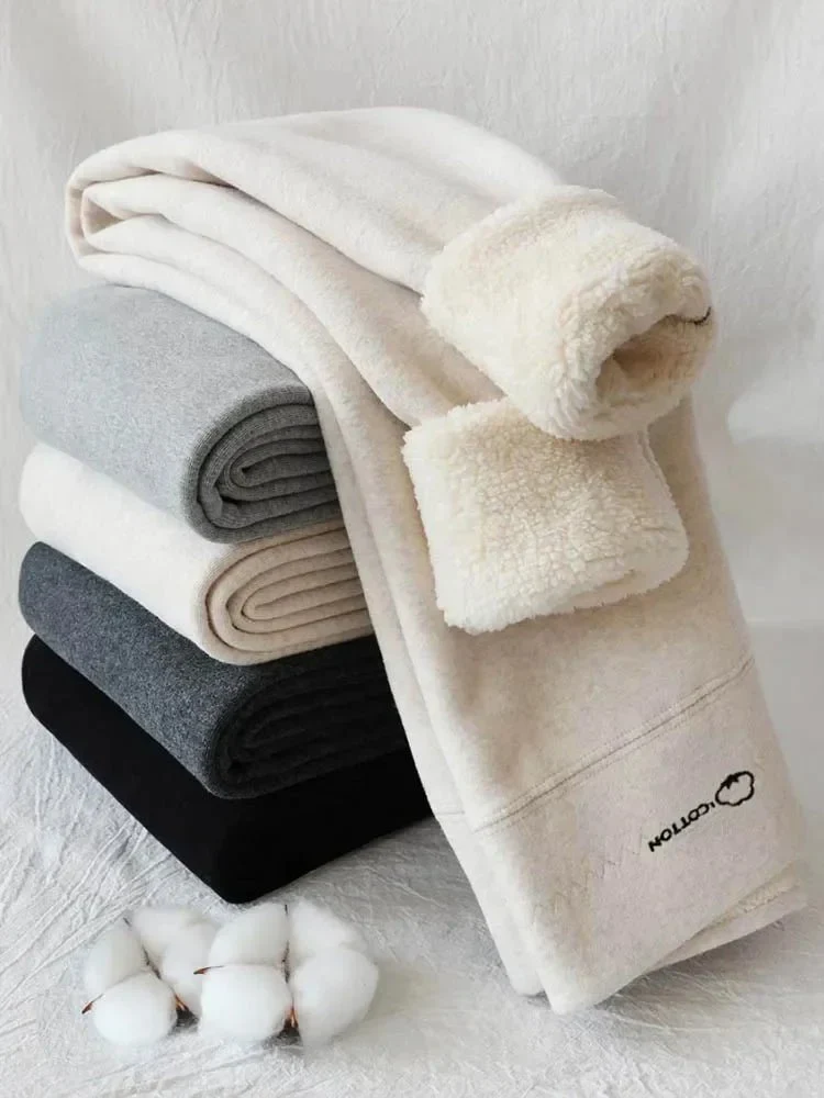 Winter-Fleece-Leggings für Damen – dick, dehnbar und warm