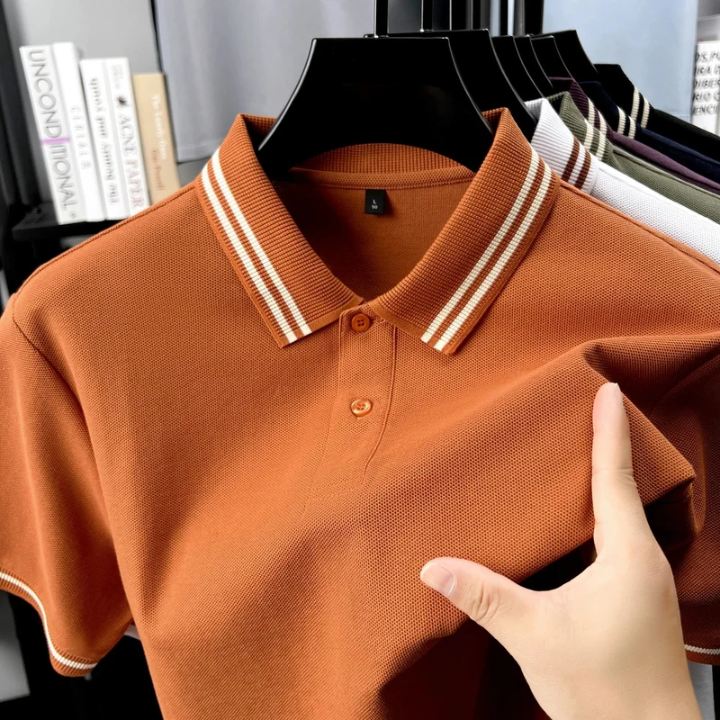 Classic 100% Cotton Men's Polo Shirt – Your Go-To for Comfortable Summer Style