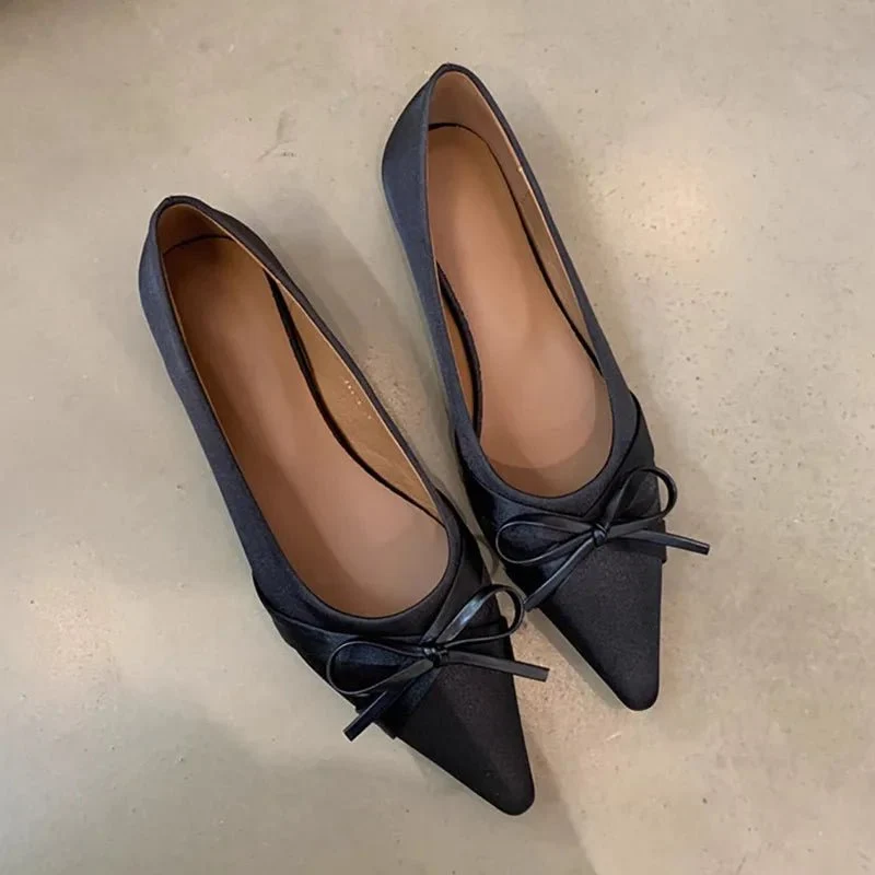 Ballet Pointed Toe Flats - Soft Sole Mary Jane Shoes for Women