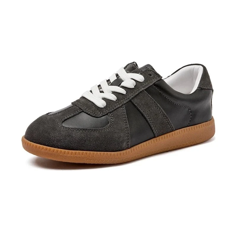 Women's Genuine Leather Sneakers Casual Spring Flat Shoes