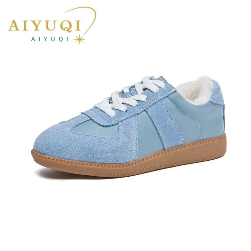 Women's Genuine Leather Sneakers Casual Spring Flat Shoes