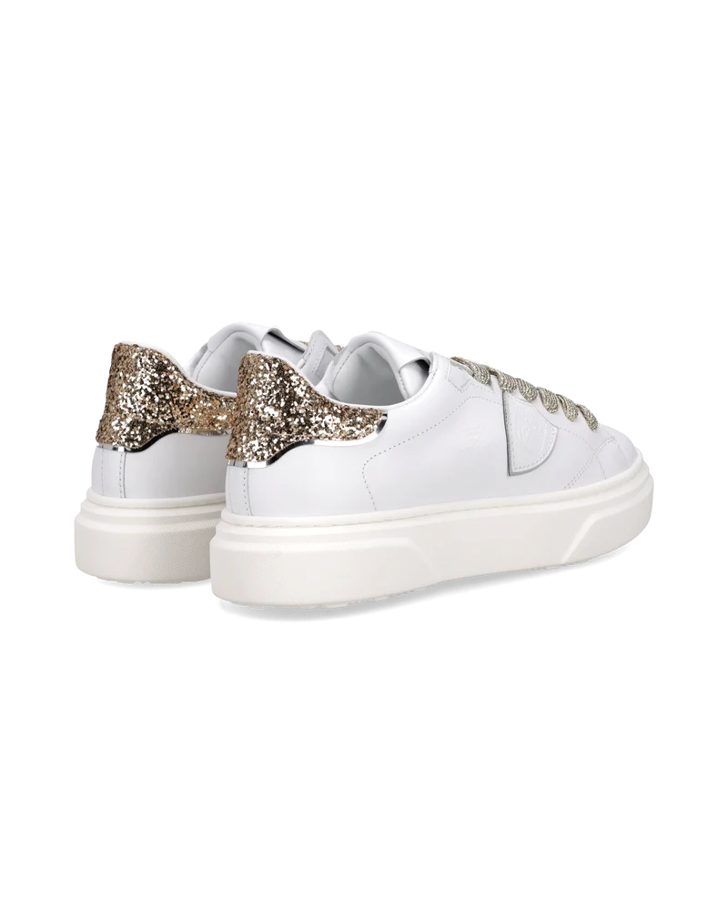 Sneaker Temple Junior, White Gold