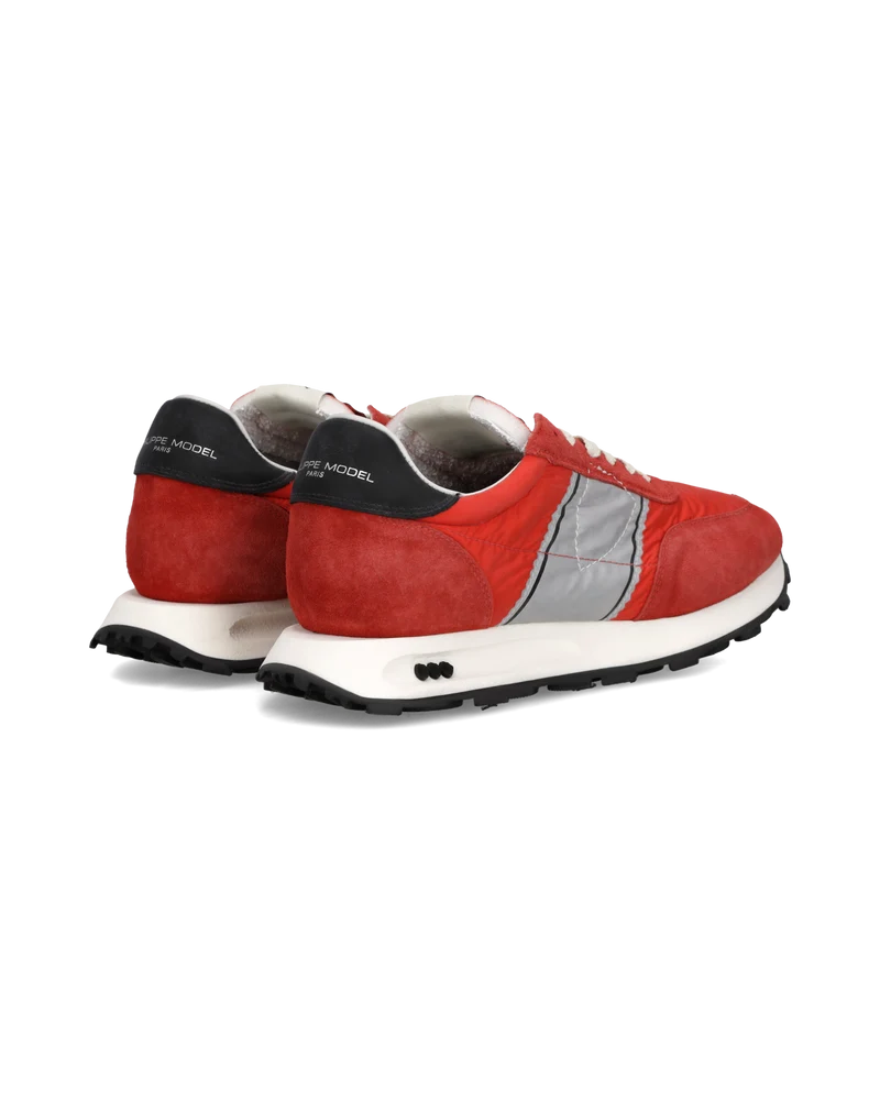 Sneakers Tour Running Men, Red Grey