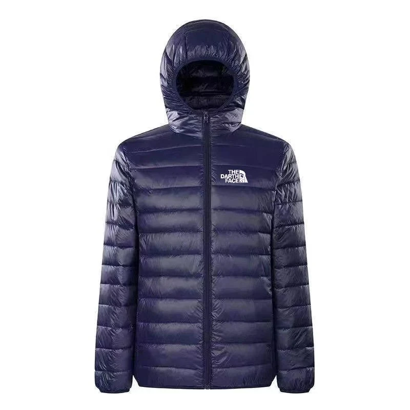 Modischer Herren-Warmmantel mit Reißverschluss in Übergröße im Streetstyle-Stil