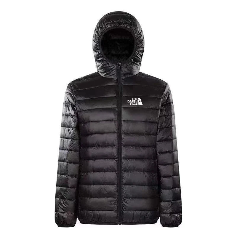Modischer Herren-Warmmantel mit Reißverschluss in Übergröße im Streetstyle-Stil