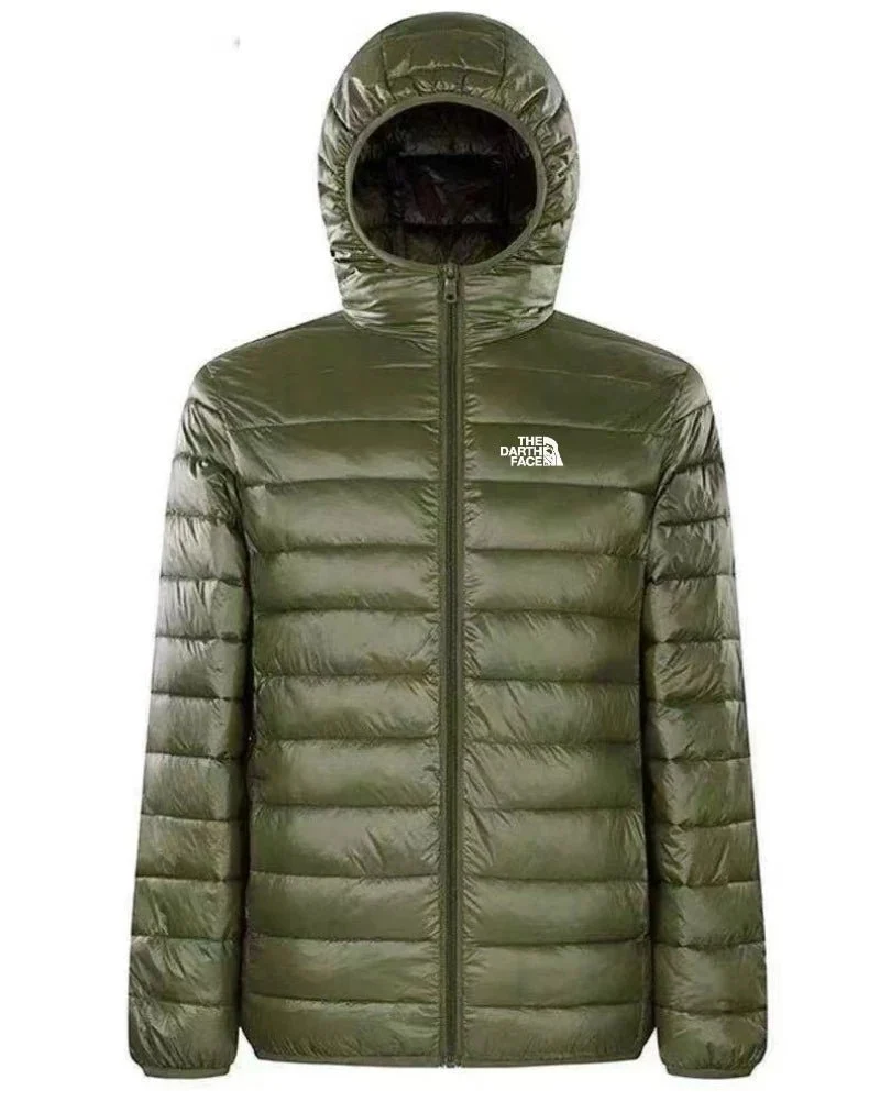 Modischer Herren-Warmmantel mit Reißverschluss in Übergröße im Streetstyle-Stil