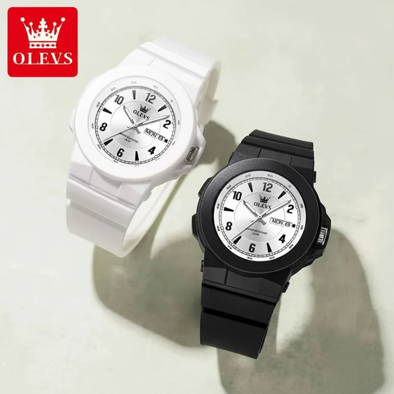 OLEVS Quarz-Sportuhr – Digitale Herrenuhr von Simplicity mit wasserdichtem Silikonarmband und hochfestem Glas