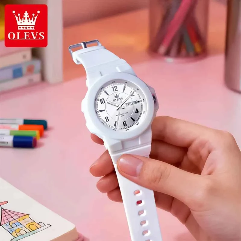 OLEVS Quarz-Sportuhr – Digitale Herrenuhr von Simplicity mit wasserdichtem Silikonarmband und hochfestem Glas